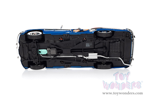 Auto World - Cadillac&reg; Series 62 Convertible with Mr. Monopoly Resin Figure (1947, 1/18 scale diecast model car, Blue/Red) AWSS136