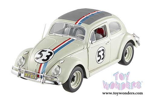 Mattel Hot Wheels Elite The Love Bug - Volkswagen Herbie #53 (1962, 1/18 scale diecast model car) BCJ94