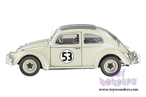 Mattel Hot Wheels Elite The Love Bug - Volkswagen Herbie #53 (1962, 1/18 scale diecast model car) BCJ94