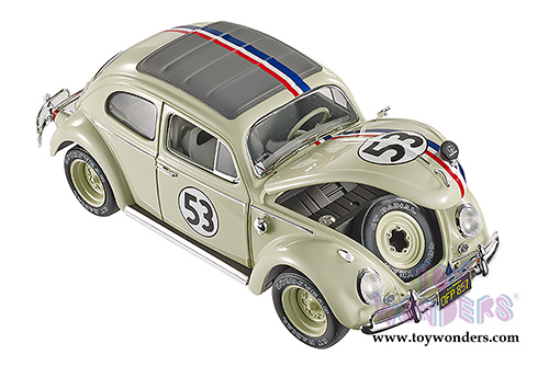 Mattel Hot Wheels Elite - Herbie Goes to Monte Carlo Volkswagen #53 (1962, 1/18 scale diecast model car) BLY22