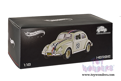 Mattel Hot Wheels Elite - Herbie Goes to Monte Carlo Volkswagen #53 (1962, 1/18 scale diecast model car) BLY22