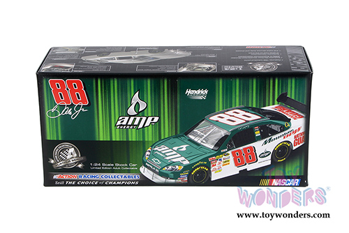Action Racing Collectables - NASCAR Dale Earnhardt #88 AMP Energy/Mountain Dew Chevy Impala SS (2008, 1/24 scale diecast model car, White/Green) C3790