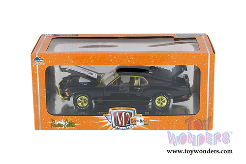 Castline M2 Machines Detroit-Muscles&reg; - CHASE Car Ford Mustang Mach 1 428 Hard Top (1970, 1/24 scale diecast model car, Black w/Gold triming) CC40300/53C