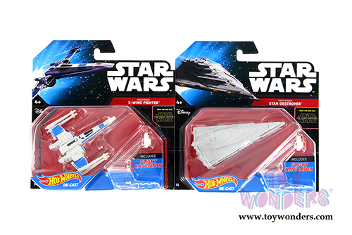 Mattel Hot Wheels - Star Wars Starship Assortment B (Sturdy plastic models, Asstd.) CGW52/998B