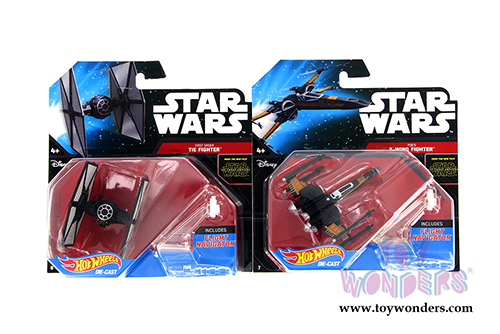 Mattel Hot Wheels - Star Wars Starship Assortment B (Sturdy plastic models, Asstd.) CGW52/998B