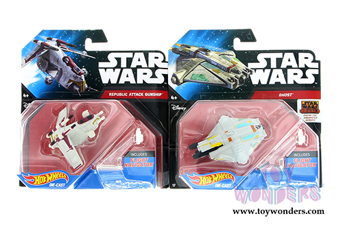 Mattel Hot Wheels - Star Wars Starship Assortment N (Sturdy plastic models, Asstd.) CGW52/999N