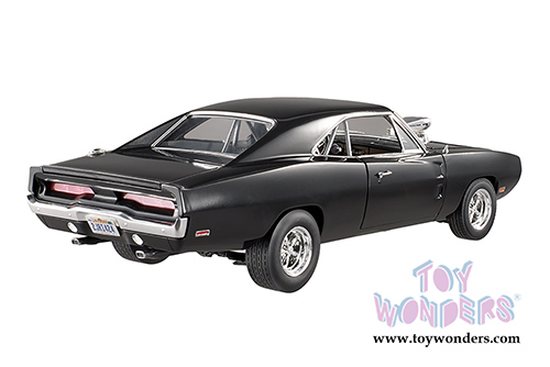 Mattel Hot Wheels - The Fast & the Furious Dodge Charger Hard Top (1970, 1/18 scale diecast model car, Black) CMC97