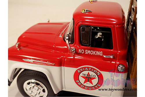 Auto World - Texaco® Oil Chevrolet® Stake Bed Truck (1957, 1/25 scale diecast model car, White/Red) CP7505