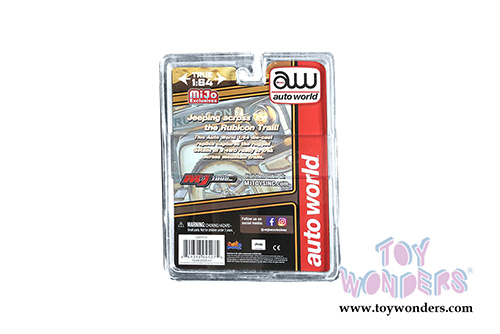 Auto World/Mijo Exclusives - Custom Jeep&reg; Wrangler Rubicon with Roof Rack (2018, 1/64 scale diecast model car, Grey) CP7717