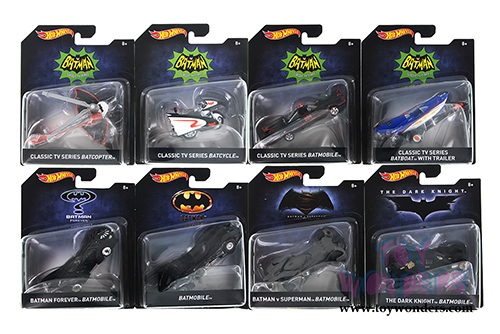 Mattel Hot Wheels - Batman Premium Assortment A (1/50 scale diecast model car, Asstd.) DKL20/999A