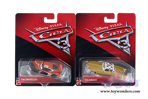 Mattel Disney Pixar - Cars 3 Assortment (1/64 scale diecast model car, Asstd.) DXV29/993L