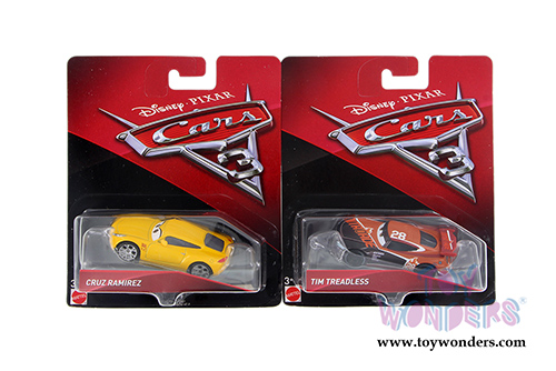 Mattel Disney Pixar - Cars 3 Assortment (1/64 scale diecast model car, Asstd.) DXV29/999B