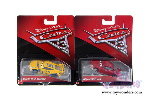 Mattel Disney Pixar - Cars 3 Assortment (1/64 scale diecast model car, Asstd.) FFC73/9993