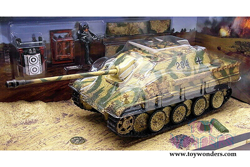 Forces of Valor - German Tank Destroyer Sd.Kfz.173 Jagdpanther Ausf.G1 (With Zimmerit) (1/32 scale diecast model car, Camouflage Desert) FOV-801007A