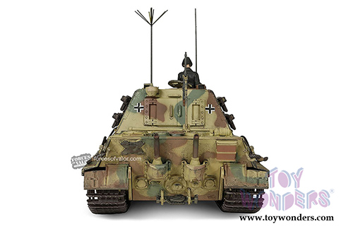 Forces of Valor - German Heavy Tank Destroyer Sd.Kfz.186 Jagdtiger (With Ferdinand Design Bogie & Road Wheel) (1/32 scale diecast model car, Camouflage Forest) FOV-801065A
