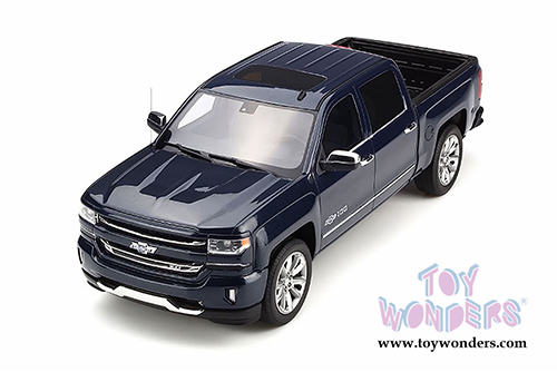 GT Spirit - Chevrolet Silverado Pickup Truck (2018, 1/18 scale resin model car, Steel Blue Metallic) GT212