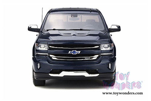 GT Spirit - Chevrolet Silverado Pickup Truck (2018, 1/18 scale resin model car, Steel Blue Metallic) GT212