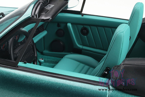 GT Spirit - Porsche 911 (964) Convertible (1992, 1/18 scale resin model car, Wimbledon Green Metallic) GT294