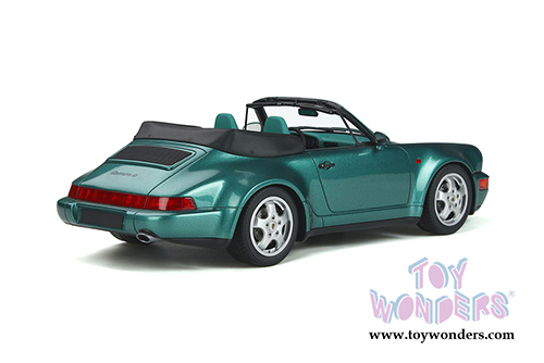 GT Spirit - Porsche 911 (964) Convertible (1992, 1/18 scale resin model car, Wimbledon Green Metallic) GT294