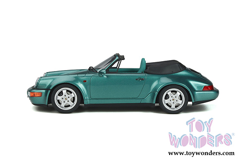 GT Spirit - Porsche 911 (964) Convertible (1992, 1/18 scale resin model car, Wimbledon Green Metallic) GT294