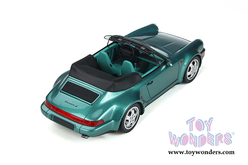 GT Spirit - Porsche 911 (964) Convertible (1992, 1/18 scale resin model car, Wimbledon Green Metallic) GT294