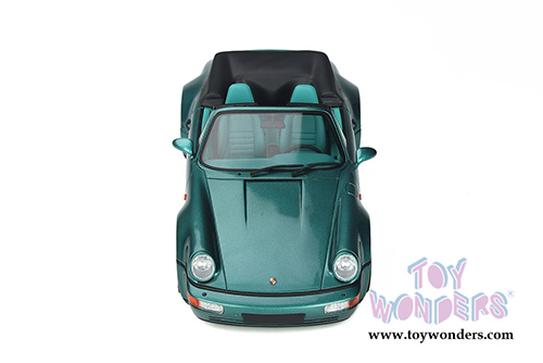 GT Spirit - Porsche 911 (964) Convertible (1992, 1/18 scale resin model car, Wimbledon Green Metallic) GT294