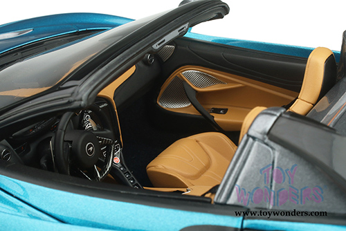 GT Spirit - McLaren 720S Spider open Convertible (2018, 1/18 scale resin model car, Belize Blue) GT304