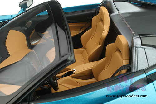GT Spirit - McLaren 720S Spider open Convertible (2018, 1/18 scale resin model car, Belize Blue) GT304
