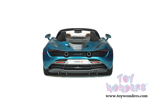 GT Spirit - McLaren 720S Spider open Convertible (2018, 1/18 scale resin model car, Belize Blue) GT304