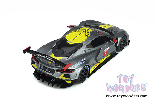 GT Spirit - Chevrolet&reg; Corvette&reg; C8.R #4 Hardtop (2020, 1/18 scale resin model car, Gray/Yellow) GT307