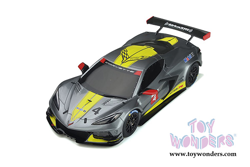 GT Spirit - Chevrolet&reg; Corvette&reg; C8.R #4 Hardtop (2020, 1/18 scale resin model car, Gray/Yellow) GT307