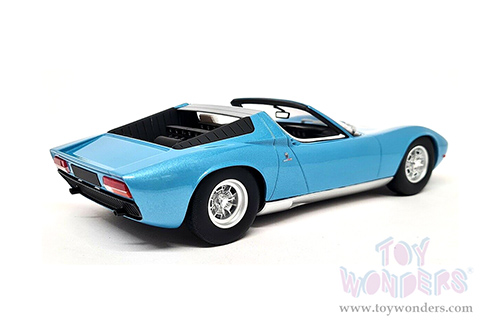 GT Spirit - Lamborghini Miura P400 Roadster (1968, 1/18 scale resin model car, Blue) GT324
