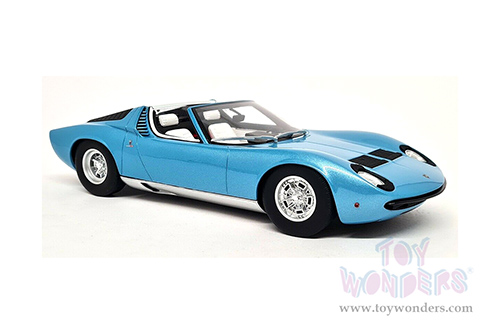 GT Spirit - Lamborghini Miura P400 Roadster (1968, 1/18 scale resin model car, Blue) GT324