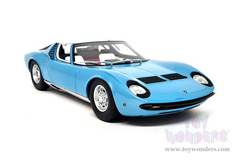 GT Spirit - Lamborghini Miura P400 Roadster (1968, 1/18 scale resin model car, Blue) GT324