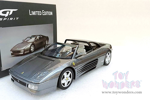 GT Spirit - Ferrari 348 GTS Convertible (1993, 1/18 scale resin model car, Grigio Gray) GT332