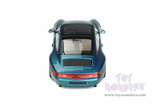 GT Spirit - Porsche 911 (993) Targa Hardtop (1995, 1/18 scale resin model car, Turquoise Blue) GT350
