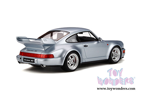 GT Spirit - Porsche 911 Carrera RS 3.8 Hardtop (1993, 1/18 scale resin model car, Polar Silver) GT735