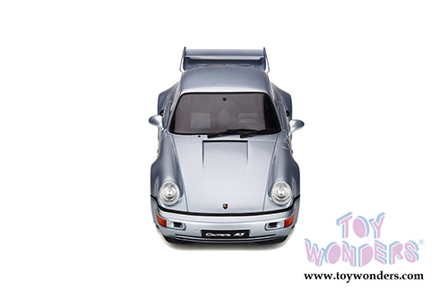 GT Spirit - Porsche 911 Carrera RS 3.8 Hardtop (1993, 1/18 scale resin model car, Polar Silver) GT735