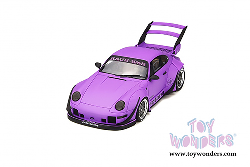 GT Spirit - Porsche 993 RWB Rotana Hardtop (2010, 1/18 scale resin model car, Matte Purple) GT737