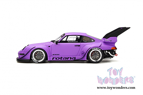 GT Spirit - Porsche 993 RWB Rotana Hardtop (2010, 1/18 scale resin model car, Matte Purple) GT737