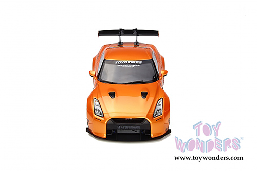 GT Spirit - LB Nissan GTR R35 Hard Top (2015, 1/18 scale resin model car, Orange) GT742