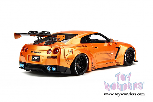 GT Spirit - LB Nissan GTR R35 Hard Top (2015, 1/18 scale resin model car, Orange) GT742