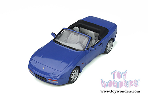 GT Spirit - Porsche 944 Turbo S2 Convertible (1989, 1/18 scale resin model car, Maritime Blue) GT804