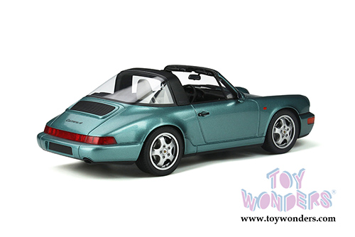 GT Spirit - Porsche 911 (964) Carrera 4 Targa (1991, 1/18 scale resin model car, Turquoise) GT805
