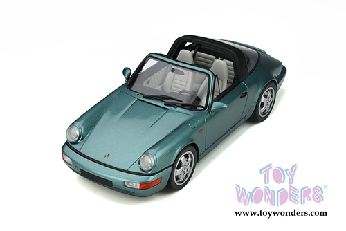 GT Spirit - Porsche 911 (964) Carrera 4 Targa (1991, 1/18 scale resin model car, Turquoise) GT805