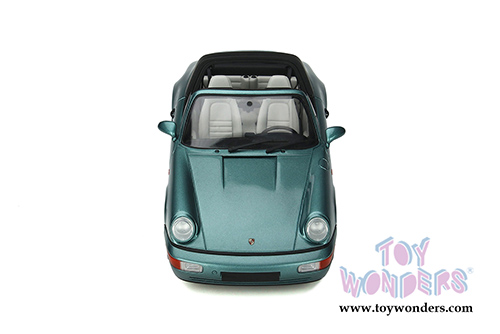 GT Spirit - Porsche 911 (964) Carrera 4 Targa (1991, 1/18 scale resin model car, Turquoise) GT805