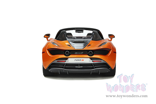 GT Spirit - McLaren 720S Spider open Convertible (2018, 1/18 scale resin model car, Papaya Spark Orange) GT819