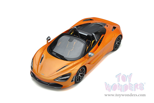 GT Spirit - McLaren 720S Spider open Convertible (2018, 1/18 scale resin model car, Papaya Spark Orange) GT819