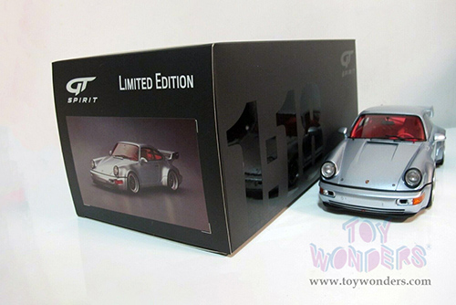 GT Spirit - Porsche 911 (964) RSR 3.8 (1993, 1/18 scale resin model car, Polar Silver) GT837