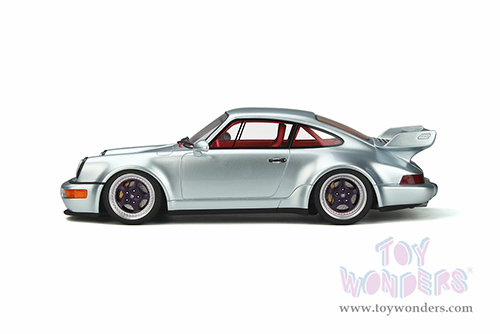 GT Spirit - Porsche 911 (964) RSR 3.8 (1993, 1/18 scale resin model car, Polar Silver) GT837